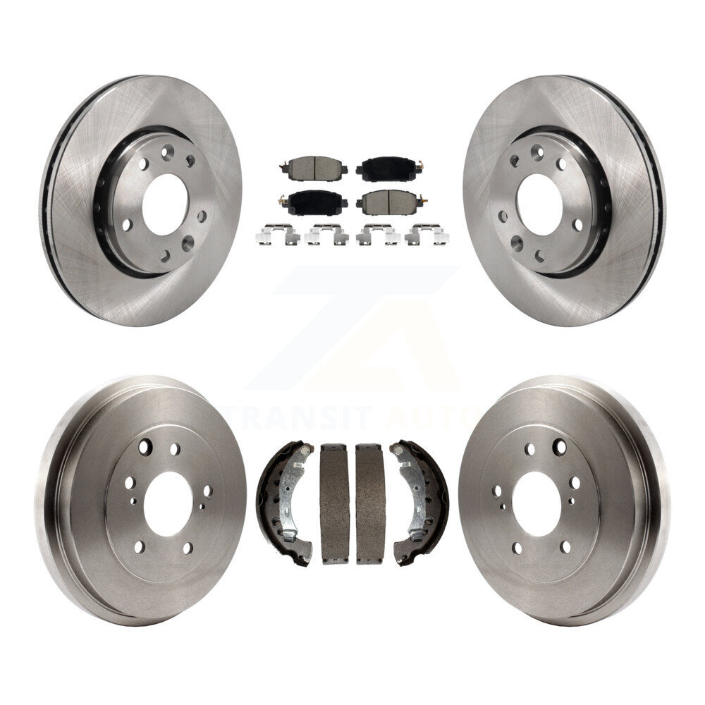 Front Rear Disc Brake Rotors Ceramic Pads And Drum Kit For 2020-2022 Nissan Sentra K8C-103548