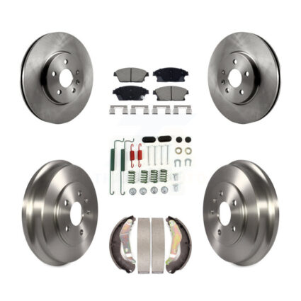 Front Rear Disc Brake Rotors Ceramic Pads And Drum Kit (7Pc) For Chevrolet Trax K8C-103567