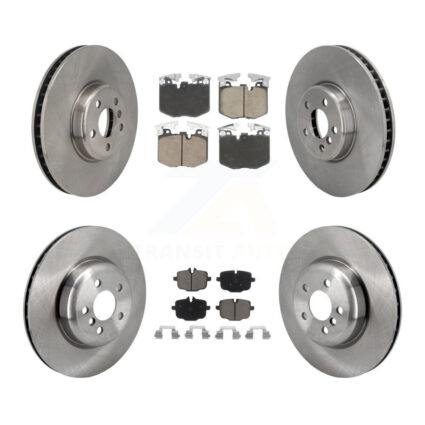 Front Rear Disc Brake Rotor & Ceramic Pad Kit (6Pc) For BMW 530e xDrive 640i Gran Turismo K8C-103576