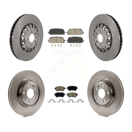 Front Rear Disc Brake Rotors And Ceramic Pads Kit For Audi A6 Quattro A7 Sportback K8C-103582