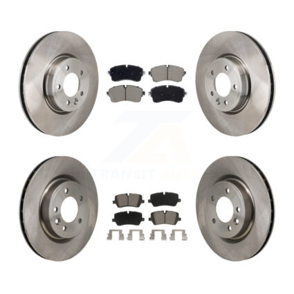 Front Rear Disc Brake Rotors And Ceramic Pads Kit For Land Rover Discovery Range K8C-103585