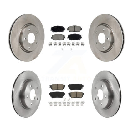 Front Rear Disc Brake Rotors And Ceramic Pads Kit For Nissan Rogue K8C-103590