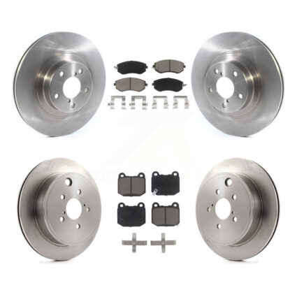 Front Rear Disc Brake Rotor And Ceramic Pad Kit For 2017 Subaru BRZ Without Brembo Brakes K8C-103595