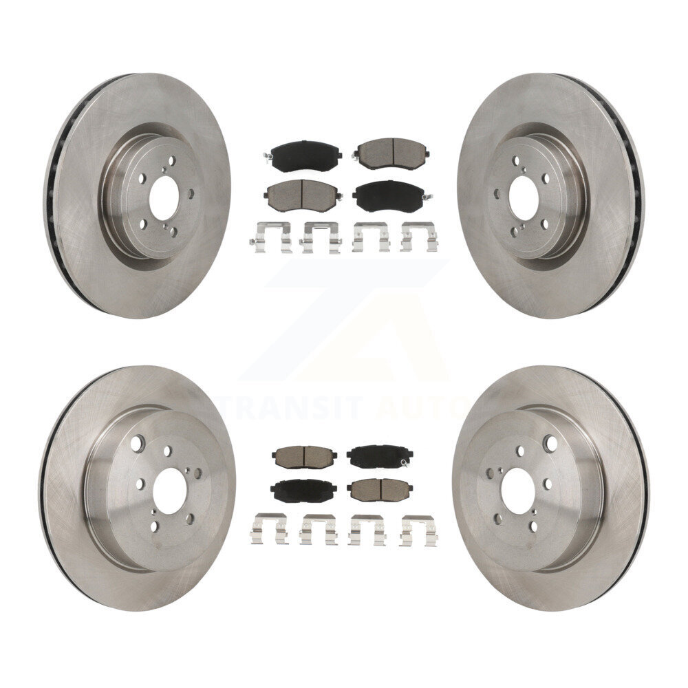 Front Rear Brake Rotor Ceramic Pad Kit For 2019-2020 Toyota 86 Base GT With Brembo Brakes K8C-103596