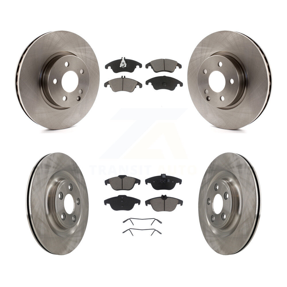 Front Rear Disc Brake Rotors And Ceramic Pads Kit For Mercedes-Benz E400 K8C-103597