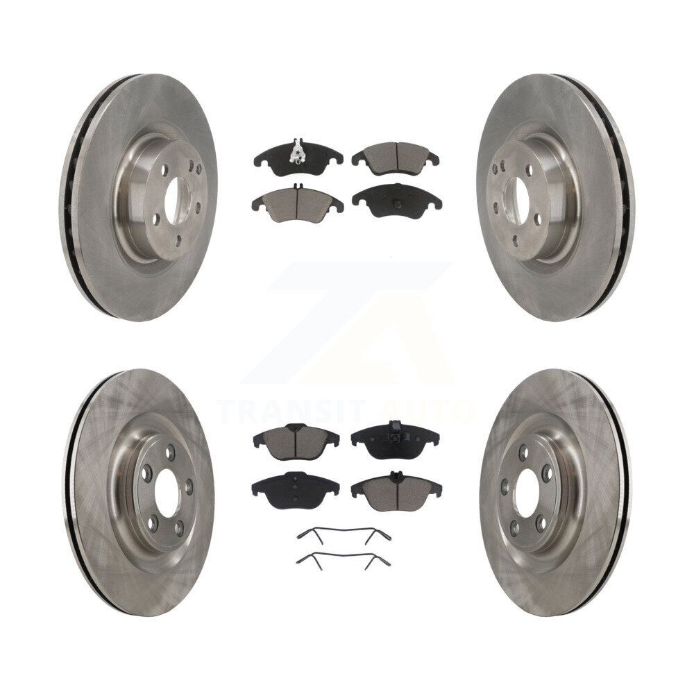 Front Rear Disc Brake Rotors And Ceramic Pads Kit For Mercedes-Benz E400 K8C-103598