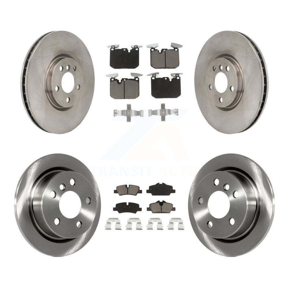 Front Rear Brake Rotors Ceramic Pad Kit For Mini Cooper John Works with GAS engine K8C-103600