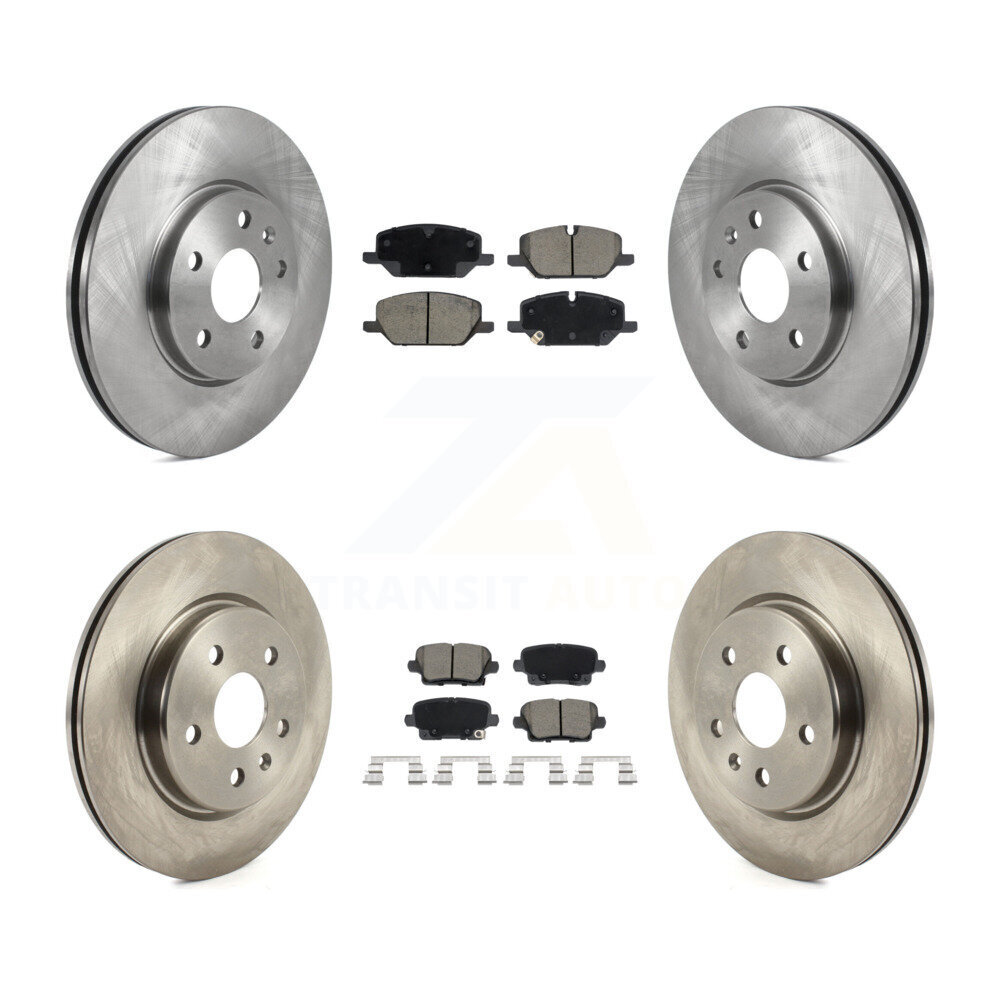 Front Rear Disc Brake Rotors And Ceramic Pads Kit For Buick Envision Cadillac XT4 K8C-103616