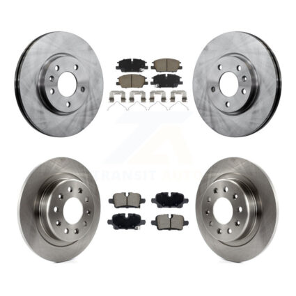 Front Rear Disc Brake Rotors And Ceramic Pad Kit For Chevrolet GMC Terrain Equinox Malibu K8C-103618