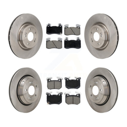 Front Rear Brake Rotors Ceramic Pad Kit For 22 Genesis G70 With 330mm Diameter Rotor K8C-103621