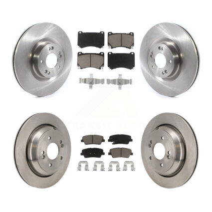 Front Rear Disc Brake Rotors And Ceramic Pads Kit For 2011 Hyundai Equus K8C-103622