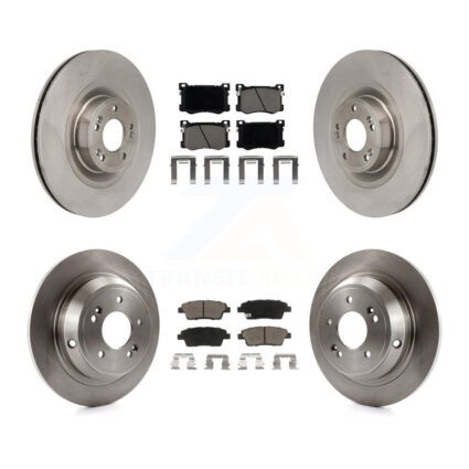 Front Rear Disc Brake Rotors And Ceramic Pads Kit For Hyundai Genesis G80 5.0L K8C-103623