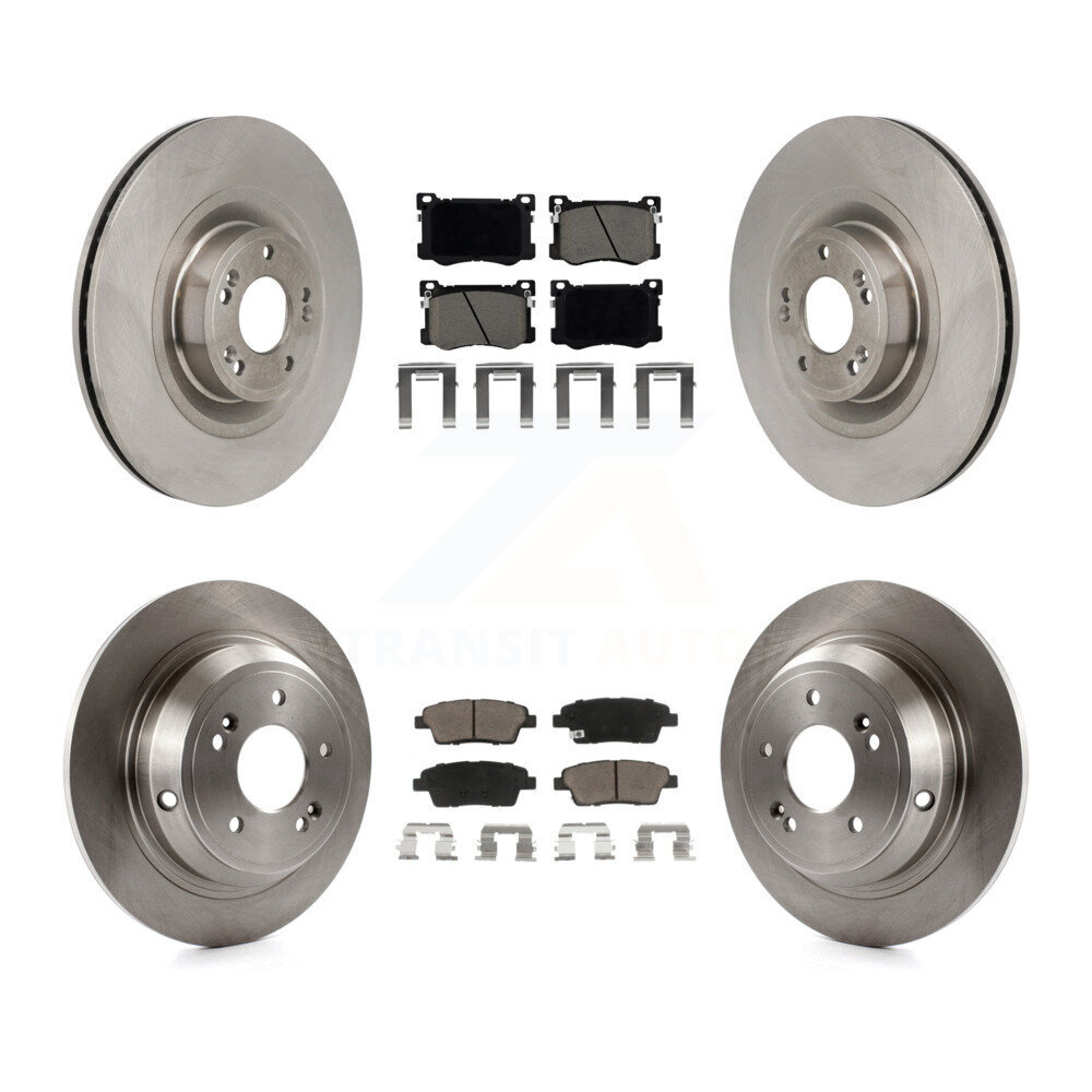 Front Rear Disc Brake Rotors And Ceramic Pads Kit For Hyundai Genesis G80 5.0L K8C-103623