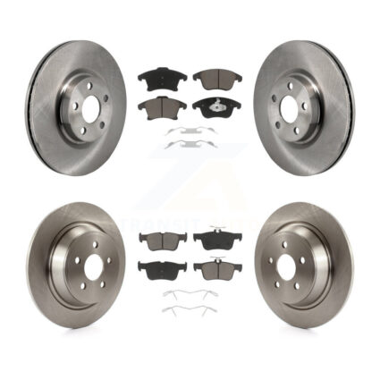 Front Rear Disc Brake Rotors And Ceramic Pads Kit For 2017-2020 Lincoln MKZ 2.0L K8C-103627