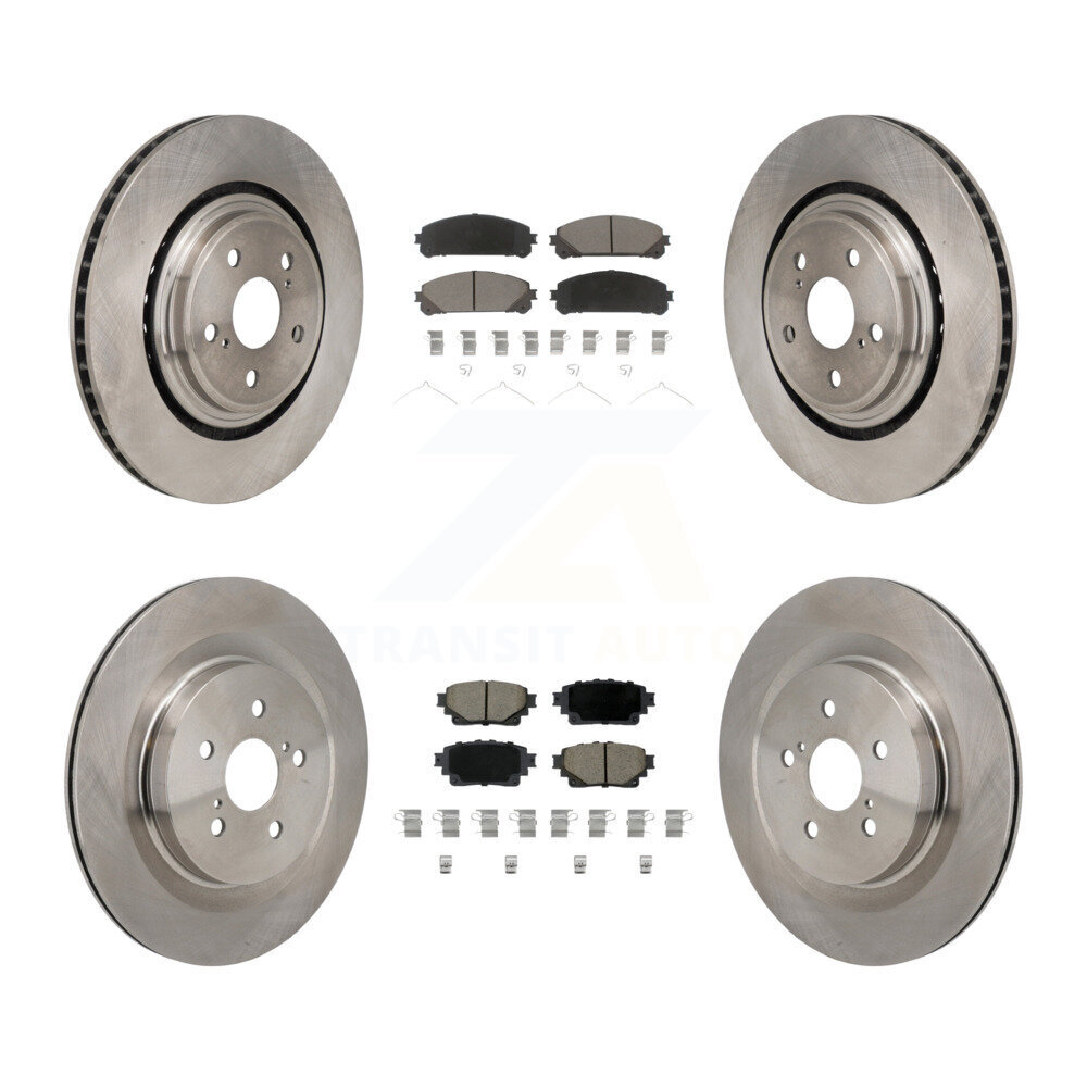Front Rear Disc Brake Rotors And Ceramic Pads Kit For 2020-2022 Toyota Highlander K8C-103632