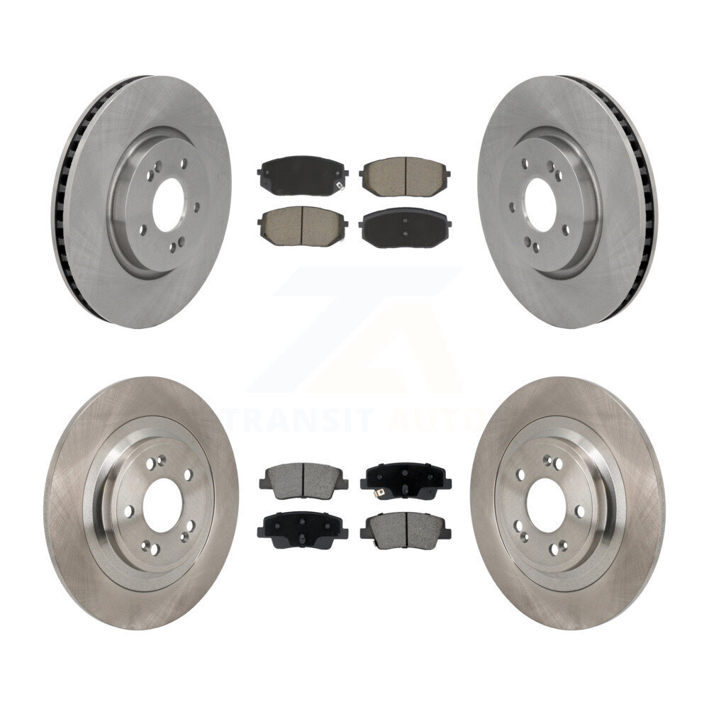 Front Rear Disc Brake Rotors And Ceramic Pads Kit For Hyundai Ioniq 5 Kia EV6 6 K8C-103647