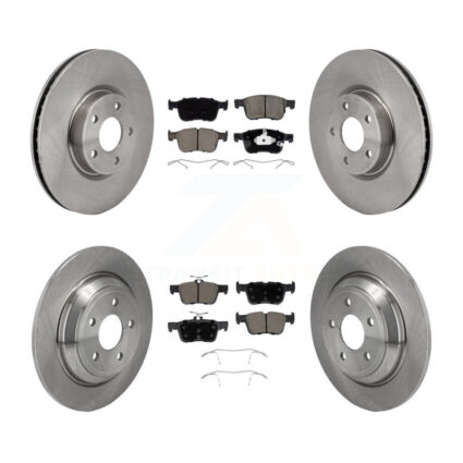 Front Rear Disc Brake Rotors Ceramic Pad Kit For Ford Escape Bronco Sport Lincoln Corsair K8C-103649