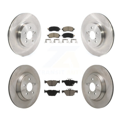 Front Rear Brake Rotor & Ceramic Pad Kit For Subaru Crosstrek With Electric Parking K8C-103656
