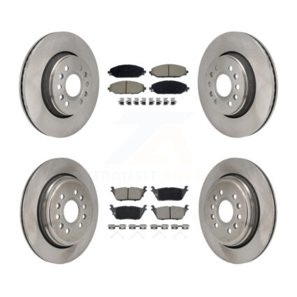 Front Rear Disc Brake Rotors And Ceramic Pads Kit For Ram 1500 Jeep Wagoneer Grand L K8C-103657