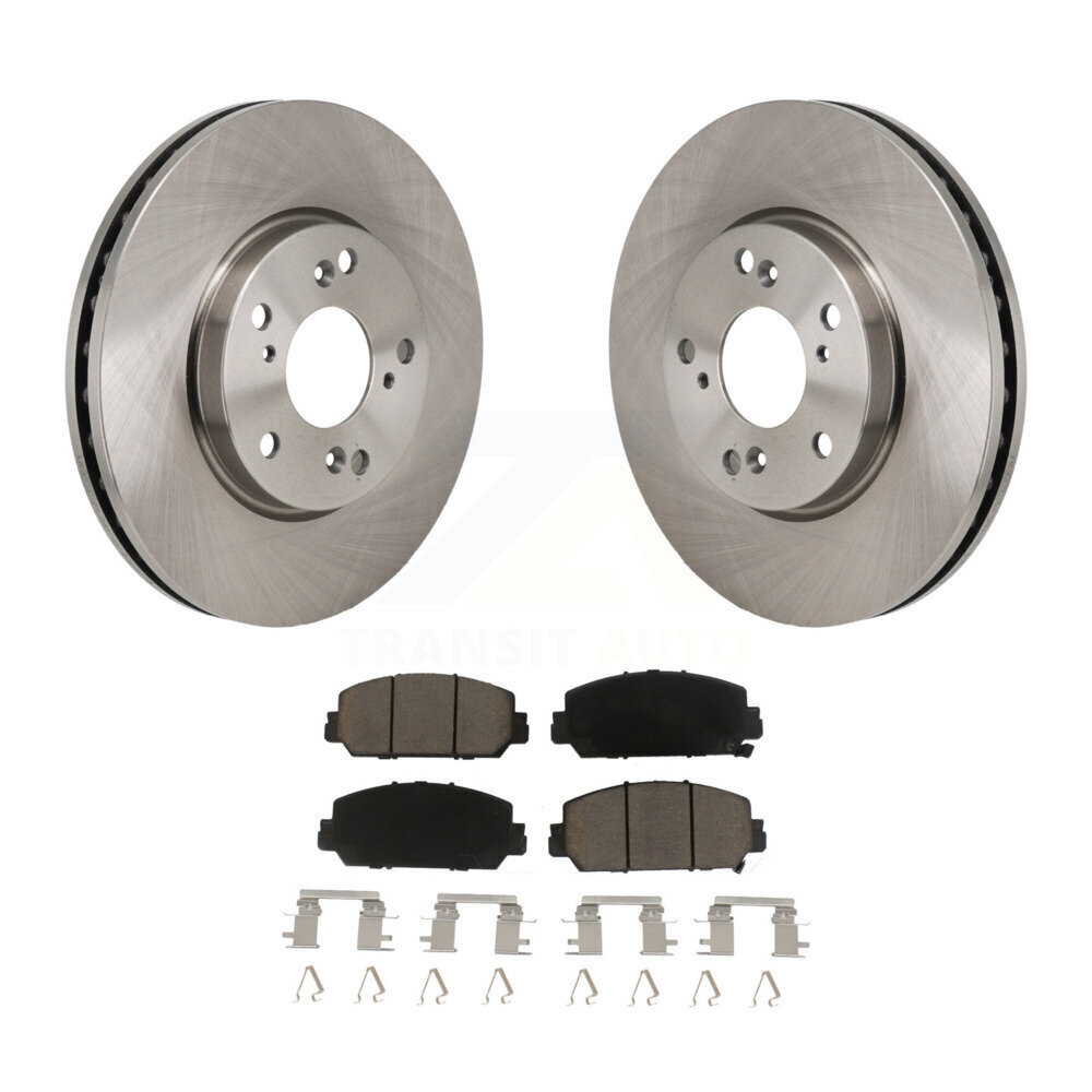 Front Disc Brake Rotors And Ceramic Pads Kit For 2017-2021 Honda Clarity K8C-103693