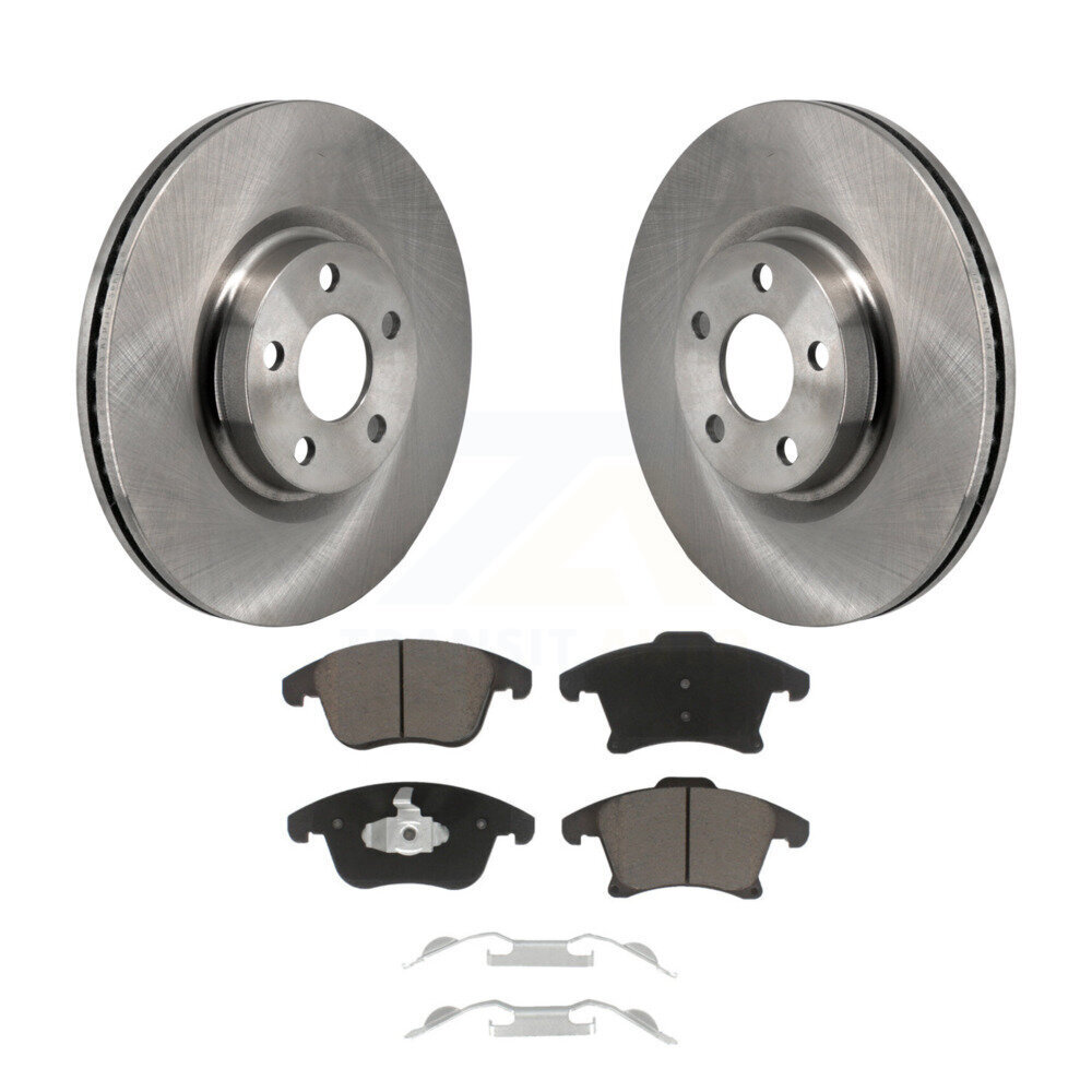 Front Disc Brake Rotors And Ceramic Pads Kit For 2017-2020 Lincoln MKZ 2.0L K8C-103694