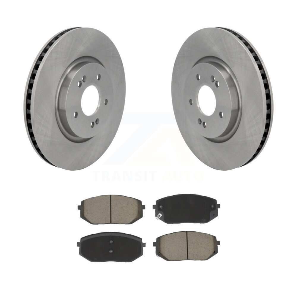 Front Disc Brake Rotors And Ceramic Pad Kit For Hyundai Tucson Kia Sportage Ioniq 5 EV6 6 K8C-103703