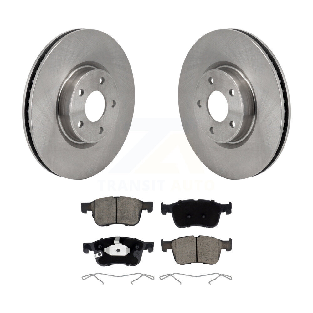Front Disc Brake Rotors And Ceramic Pads Kit For Ford Escape Bronco Sport Lincoln Corsair K8C-103704