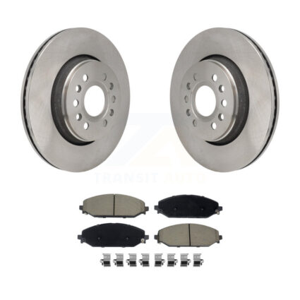 Front Disc Brake Rotors And Ceramic Pads Kit For Ram 1500 Jeep Wagoneer Grand L K8C-103709