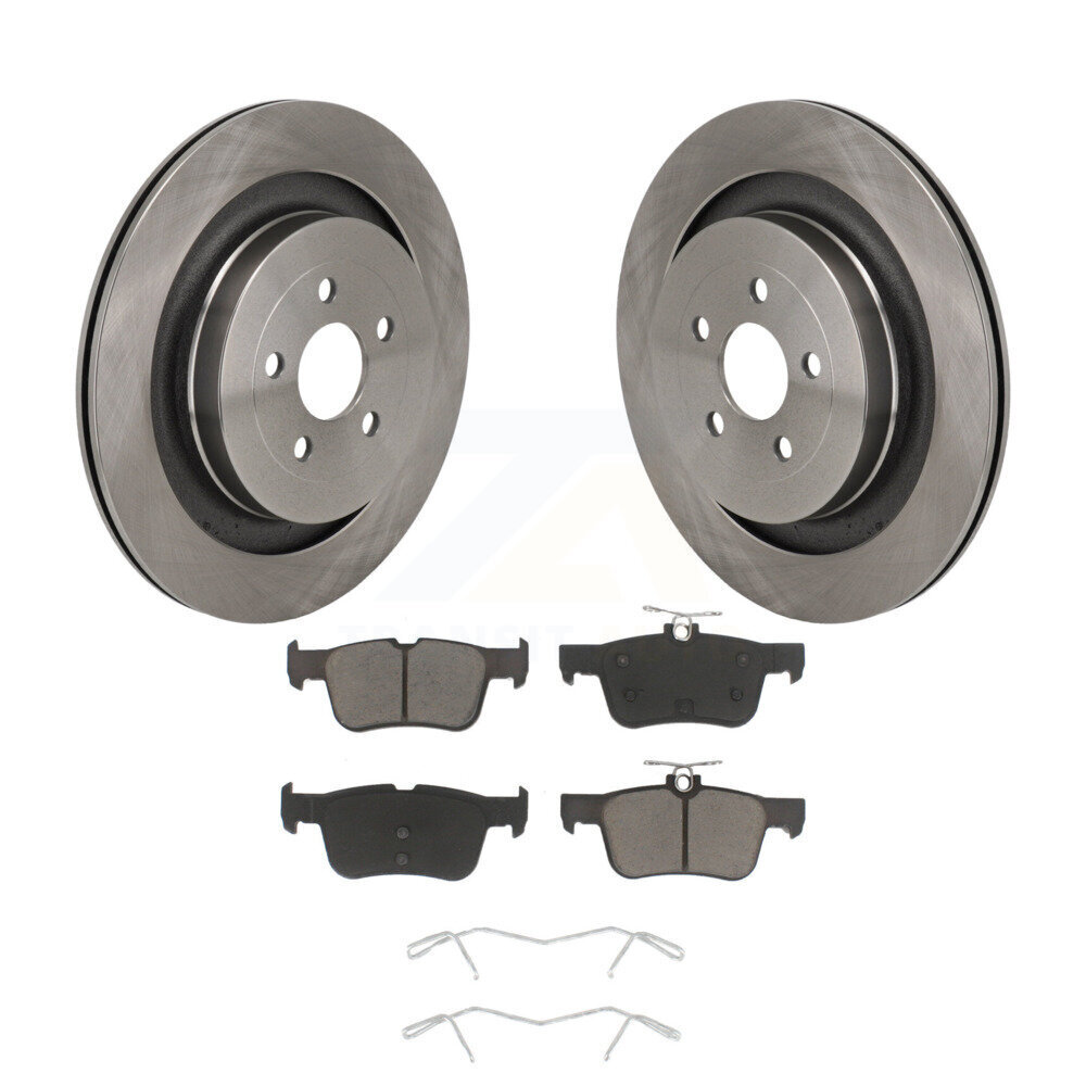 Rear Disc Brake Rotors And Ceramic Pads Kit For Ford Edge Lincoln Nautilus K8C-103721