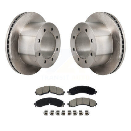 Rear Disc Brake Rotors And Ceramic Pads Kit For GMC Sierra 3500 HD Chevrolet Silverado K8C-103739