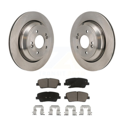 Rear Disc Brake Rotors And Ceramic Pads Kit For Hyundai Equus Kia K900 K8C-103740