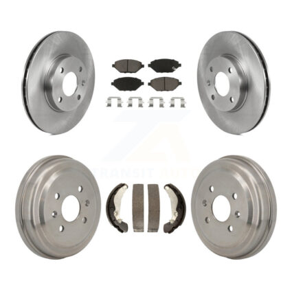 Front Rear Disc Brake Rotors Ceramic Pads And Drum Kit For 2016-2021 Chevrolet Spark K8C-103764