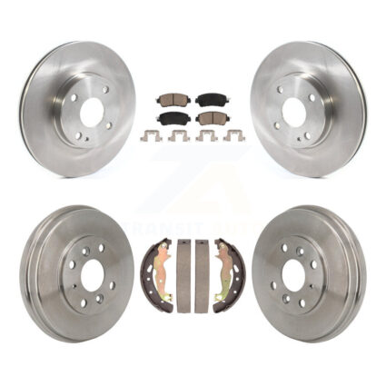Front Rear Disc Brake Rotors Ceramic Pads And Drum Kit For Toyota Yaris iA Scion K8C-103766
