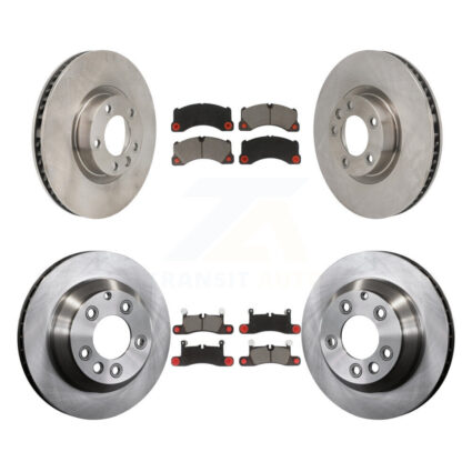 Front Rear Disc Brake Rotors Ceramic Pad Kit (6Pc) For Volkswagen Touareg Porsche Cayenne K8C-103802