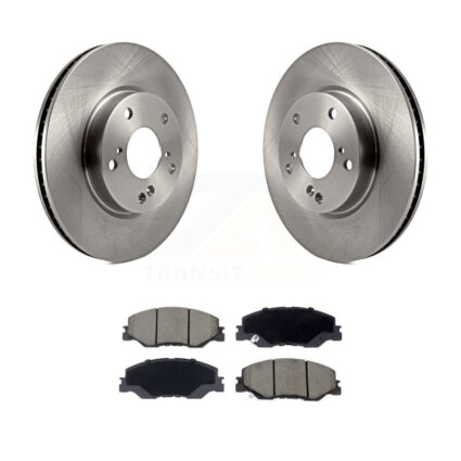 Front Disc Brake Rotors And Ceramic Pads Kit For Honda Civic Insight K8C-103812