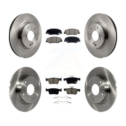 Front Rear Disc Brake Rotors And Ceramic Pads Kit For 2019-2022 Honda Insight K8C-103814