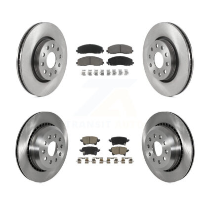 Front Rear Disc Brake Rotors And Ceramic Pads Kit For 2020-2023 Jeep Gladiator K8C-103815