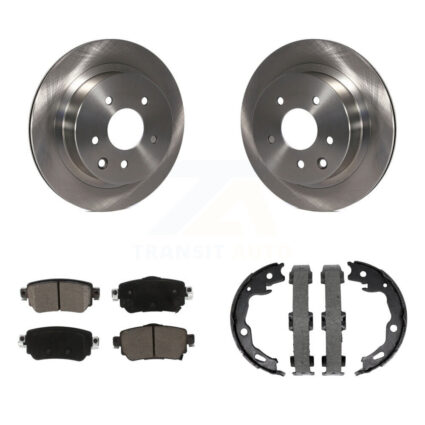 Rear Disc Rotors Ceramic Pads And Parking Brake Shoes Kit For 2019 Nissan Rogue Sport S K8C-103977