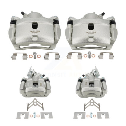 Front Rear Disc Brake Caliper Left Right Side (Driver Passenger) Kit For Honda Accord KBC-100032