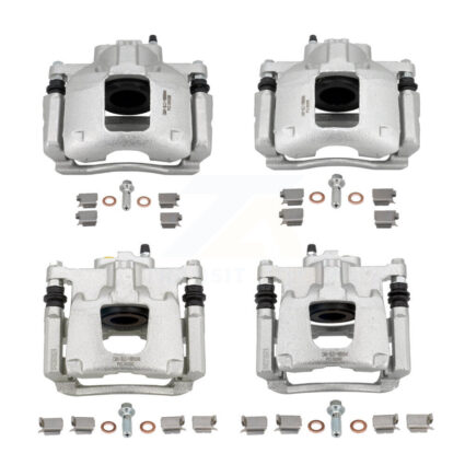 Front Rear Disc Brake Caliper Left Right Side (Driver Passenger) Kit For Jeep Wrangler JK KBC-100077