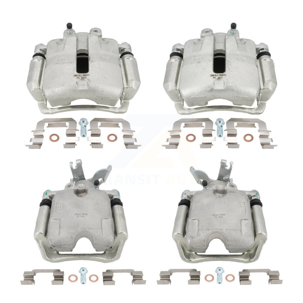 Front Rear Brake Caliper Kit For 2014-2015 Chevrolet Malibu 2.0L With 17" Factory Wheels KBC-100085