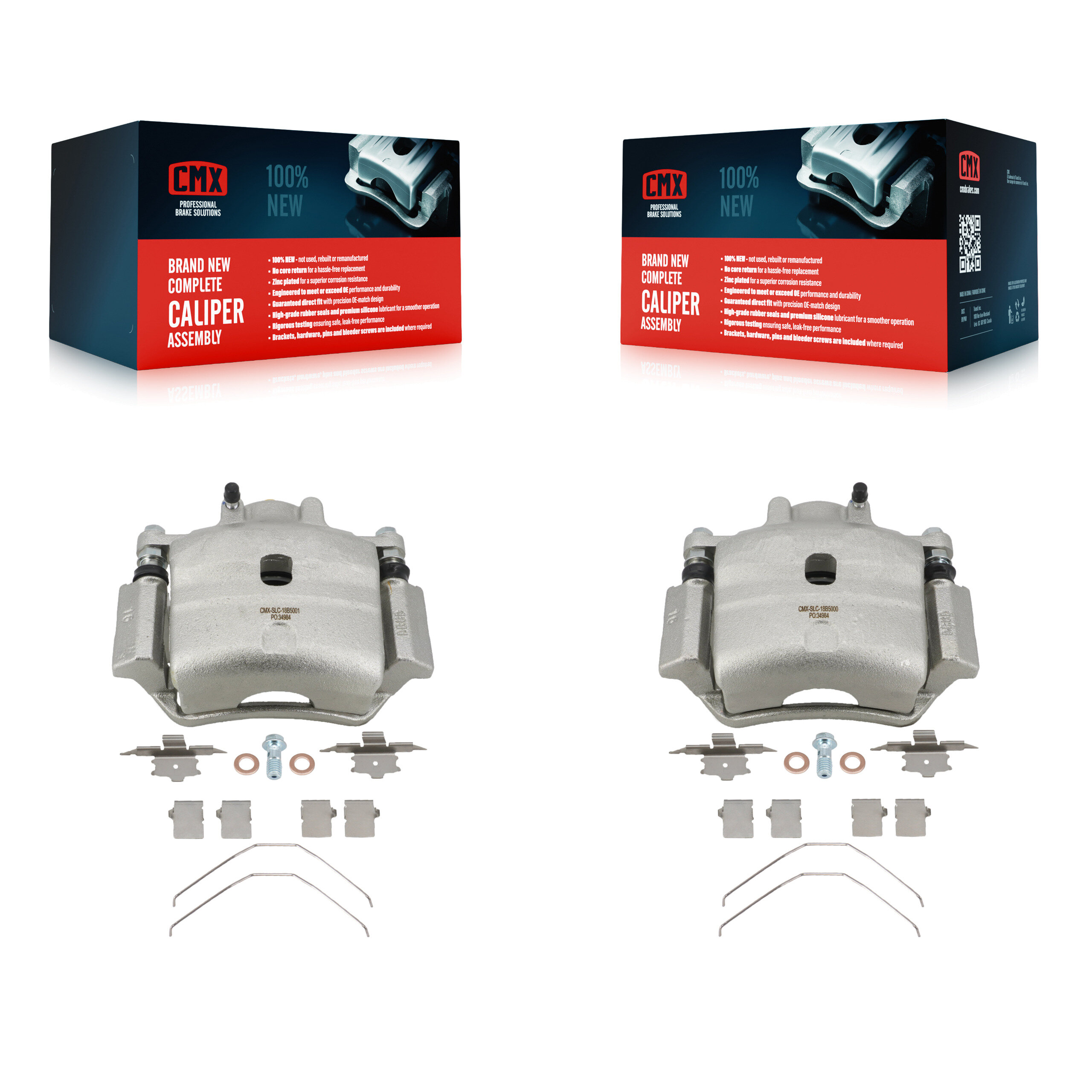 Front Disc Brake Caliper Kit For Ford Fusion Mazda 6 Lincoln MKZ Zephyr Mercury Milan KBC-100162