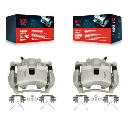 Front Disc Brake Caliper Left Right Side (Driver Passenger) Kit For Honda Civic Fit KBC-100181