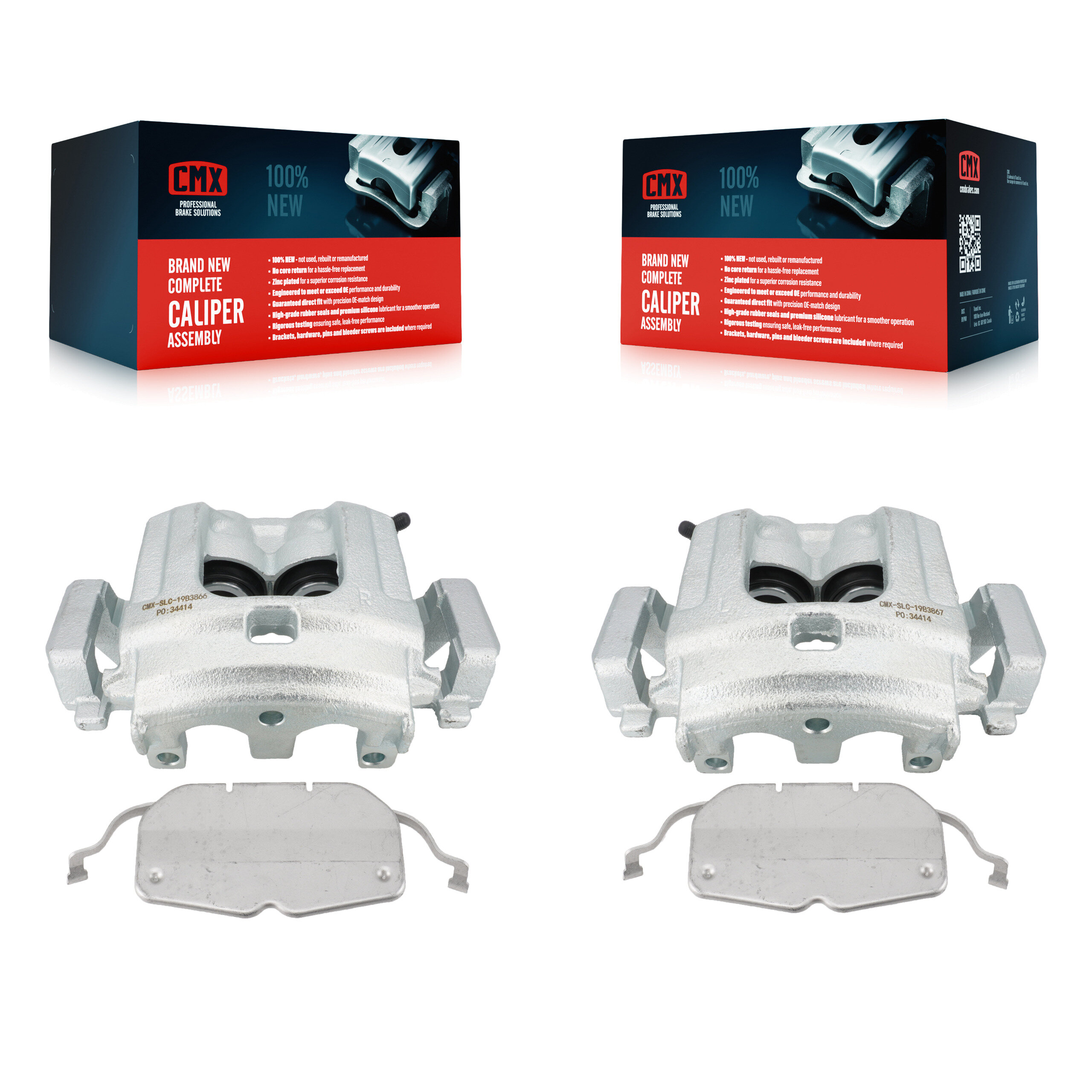 Front Disc Brake Caliper Assembly Left Right Side (Driver Passenger) Kit For BMW X5 X6 KBC-100205