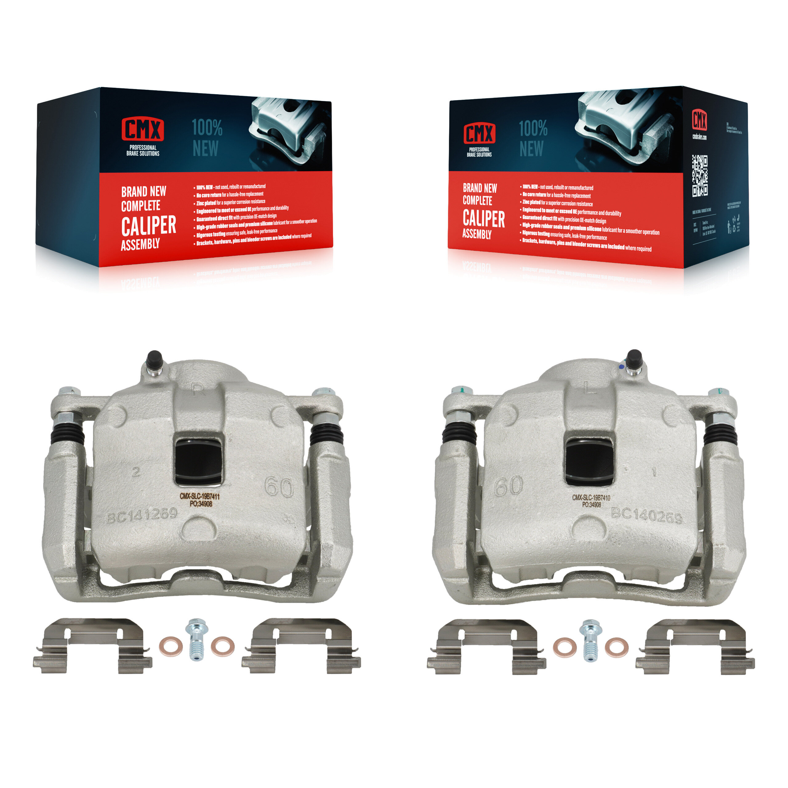 Front Brake Caliper Left Right Driver Passenger Side Kit For Hyundai Tucson Kia Sportage KBC-100230