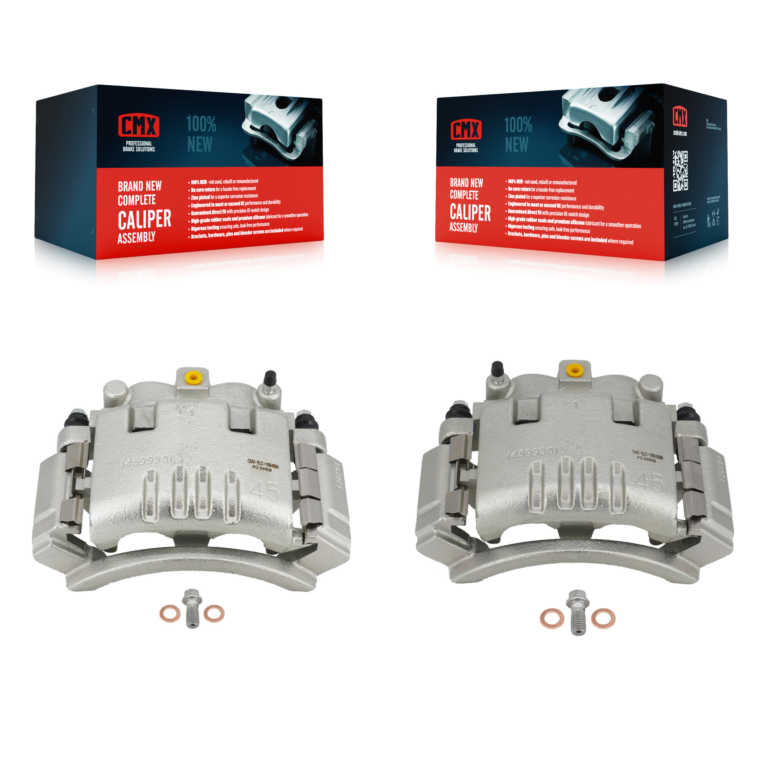 Rear Brake Caliper Left Right Side (Driver Passenger) Kit For Dodge Ram 1500 3500 2500 KBC-100268