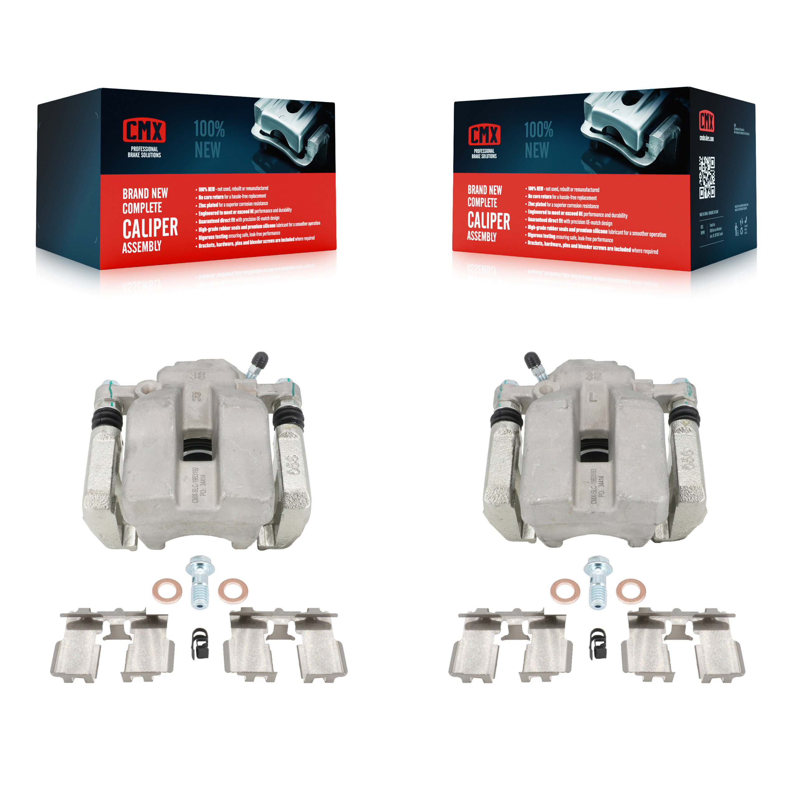 Rear Disc Brake Caliper Assembly Left Right Side (Driver Passenger) Kit For Toyota RAV4 KBC-100277