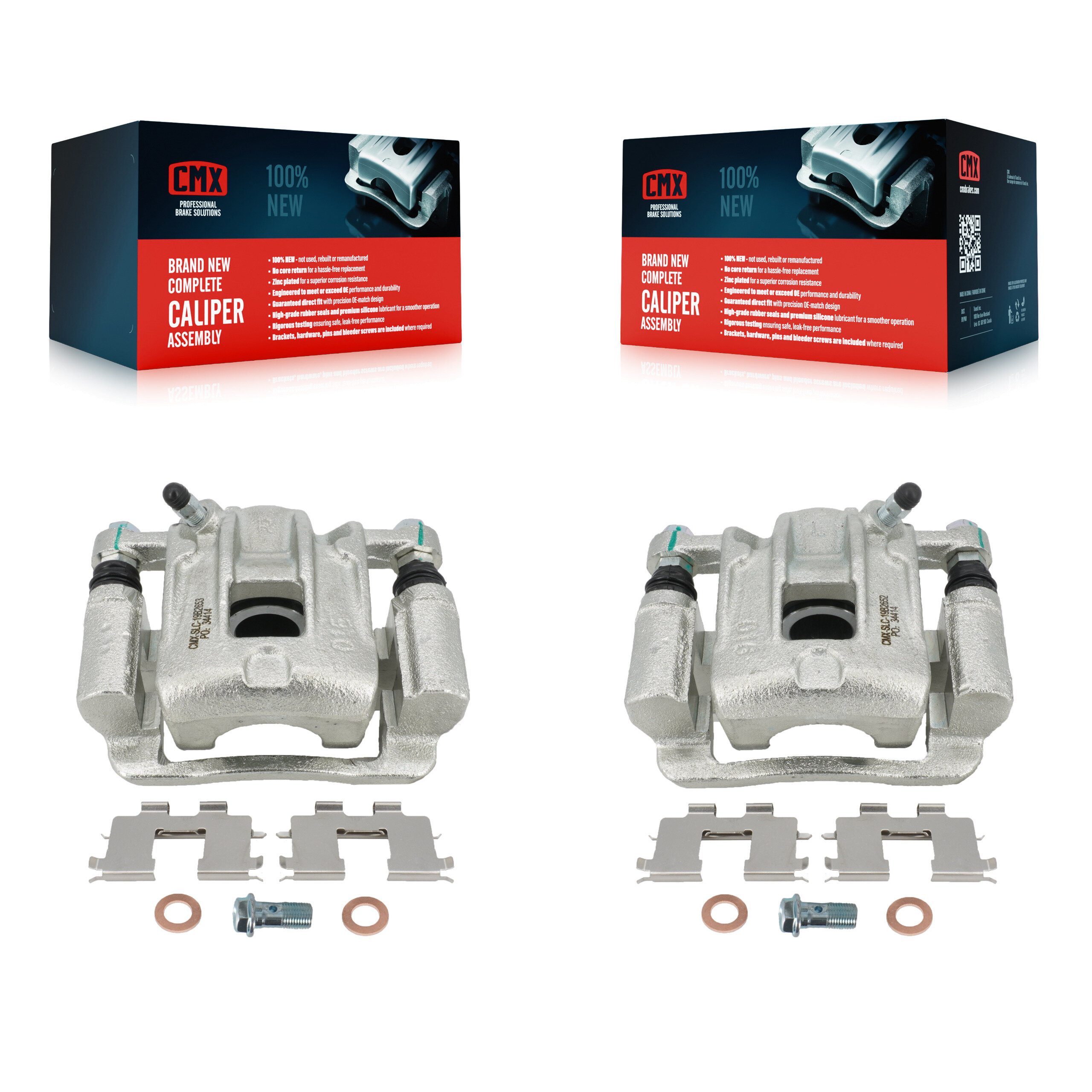 Rear Brake Caliper Left Right Side (Driver Passenger) Kit For 2001-2006 Hyundai Santa Fe KBC-100289