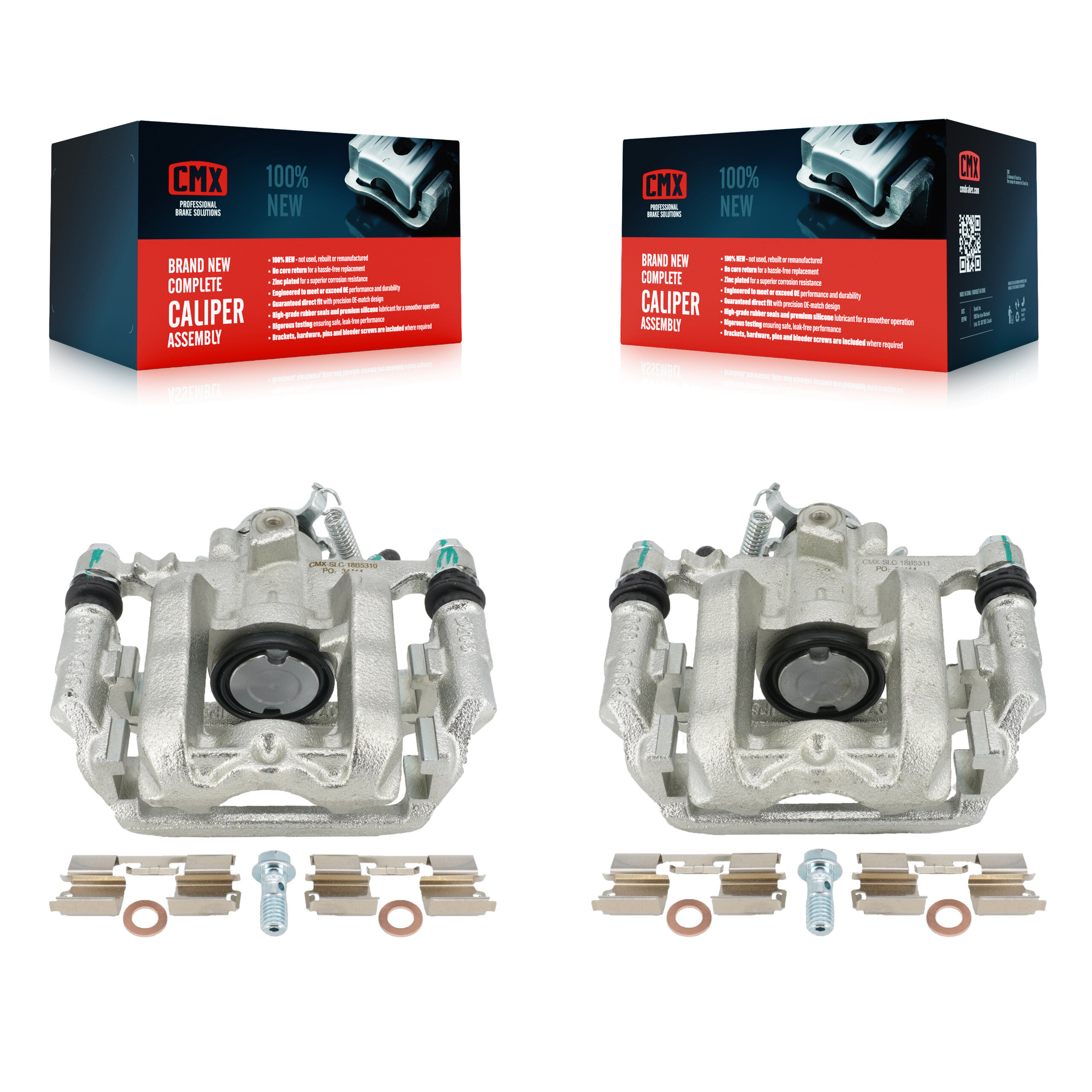Rear Brake Caliper Left Right Side (Driver Passenger) Kit For Chevrolet Cruze Limited KBC-100294