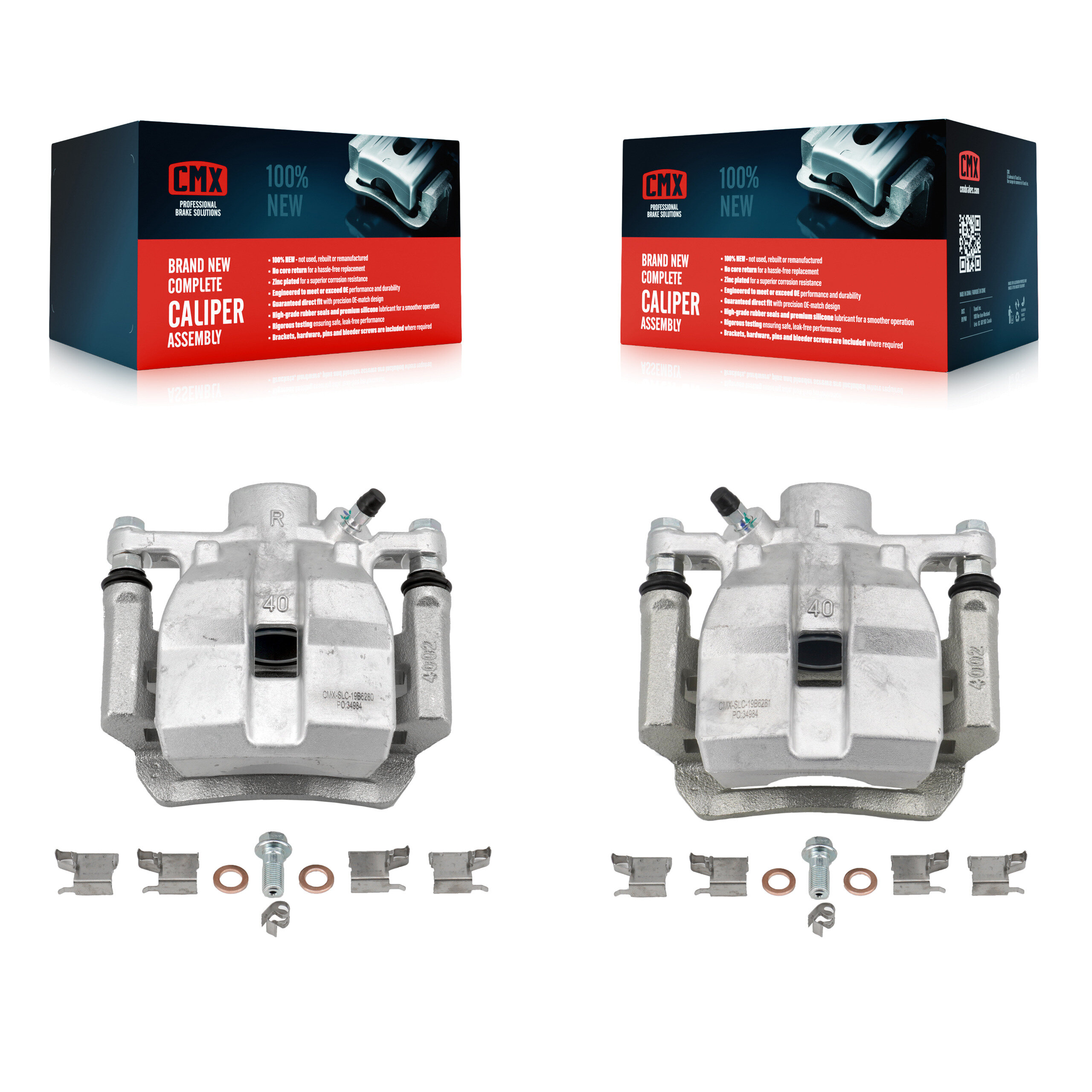 Rear Brake Caliper Left Right (Driver Passenger) Kit For Toyota Sienna Lexus RX350 RX450h KBC-100318